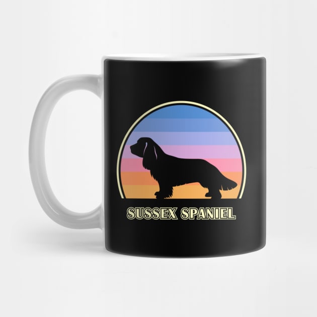 Sussex Spaniel Vintage Sunset Dog by millersye